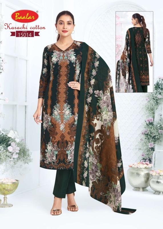 Baalar karachi vol 15 suryajyoti dress material wholesale in surat